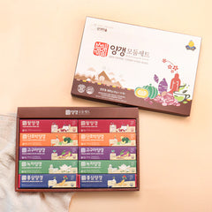 Korean Traditional Jelly Snack Yanggaeng – Assorted Jelly Bar Gift Set (10 Pieces)