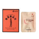 Korean Red Ginseng Roasted Tea (2g x 10 Bags) – 100% Roasted Red Ginseng, Caffeine-Free