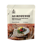 Korean Red Snow Crab Shell Sauce 60g x 5 – Sokcho Crab Bibimbap & Rice Sauce (52% Crab)