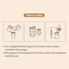 K-Makgeolli DIY Black Raspberry Korean Rice Wine Kit (No Container) – 3 Packs, Ready in 24 Hours