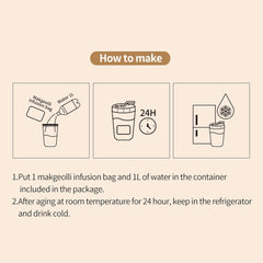 K-Makgeolli DIY Jeju Mandarin Korean Rice Wine Kit (No Container) – 3 Packs, Ready in 24 Hours