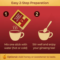 SAMSIDAE Korean Red Ginseng & Ginger Tea (50 Bags) | Supports Energy, Circulation & Digestion