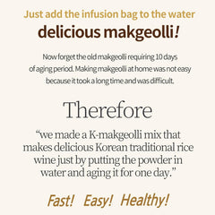K-Makgeolli DIY Black Raspberry Korean Rice Wine Kit (No Container) – 3 Packs, Ready in 24 Hours