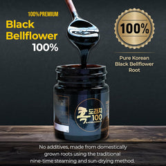 Premium Korean Black Bellflower Root Extract (100g) | 100% Pure Doraji Concentrate for Throat Comfort & Vitality