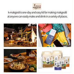 K-Makgeolli DIY Black Raspberry Korean Rice Wine Kit (No Container) – 3 Packs, Ready in 24 Hours