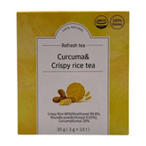 Curcuma & Crispy Rice Tea (10 Eco-Friendly Bags) | Golden Wellness Blend
