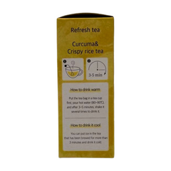 Curcuma & Crispy Rice Tea (10 Eco-Friendly Bags) | Golden Wellness Blend