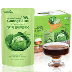 Korean Cabbage Juice 90ml x 30 – 100% Pure Green Cabbage Extract, No Additives
