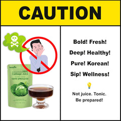 Korean Cabbage Juice 90ml x 30 – 100% Pure Green Cabbage Extract, No Additives