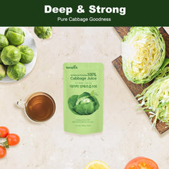 Korean Cabbage Juice 90ml x 30 – 100% Pure Green Cabbage Extract, No Additives