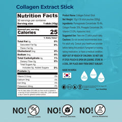 Collagen Extract Stick – Korean Low Molecular Fish Collagen Drink with Pomegranate & Vitamin C