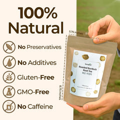 Korean Roasted Burdock Root Tea 120g – Caffeine-Free Herbal Tea for Daily Balance