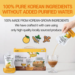 TerraPick Korean Pear & Bellflower Root Juice 60ml x 30 – NFC Cold-Pressed, No Sugar or Water Added