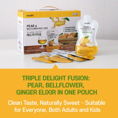 TerraPick Korean Pear & Bellflower Root Juice 60ml x 30 – NFC Cold-Pressed, No Sugar or Water Added