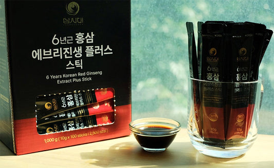 Elevate Your Daily Wellness: The Power of GeumHeuk's 6-Year Korean Red Ginseng Extract Plus Stick (70mg Ginsenosides!)