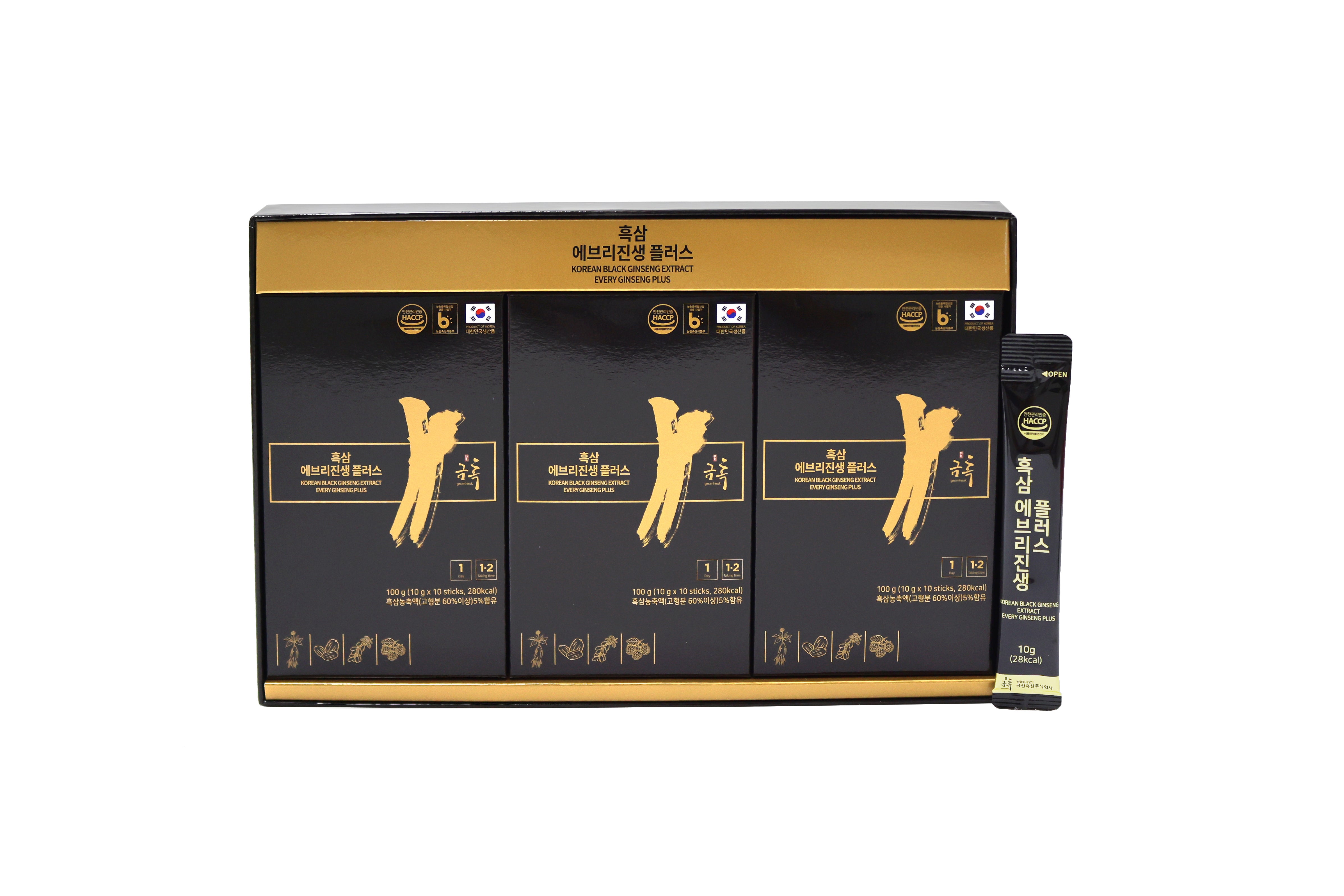 Korean Black Ginseng 500mg (per serving) Extract EveryGin Plus