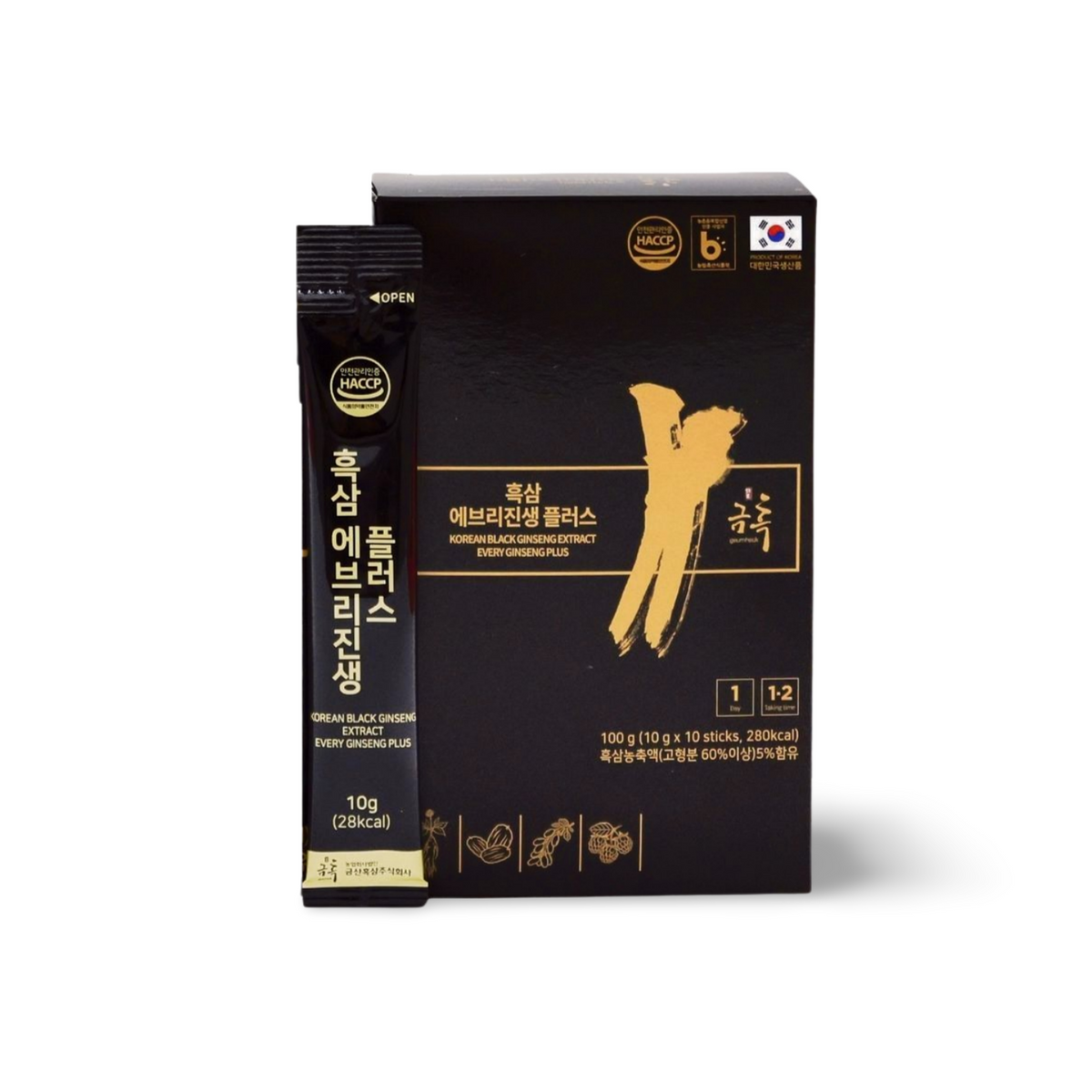 Korean Black Ginseng 500mg (per serving) Extract EveryGin Plus