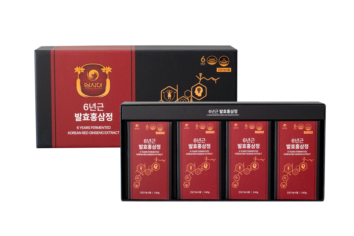 SAMSIDAE 6years Fermented Korean Red Ginseng Extract (240g x 4)