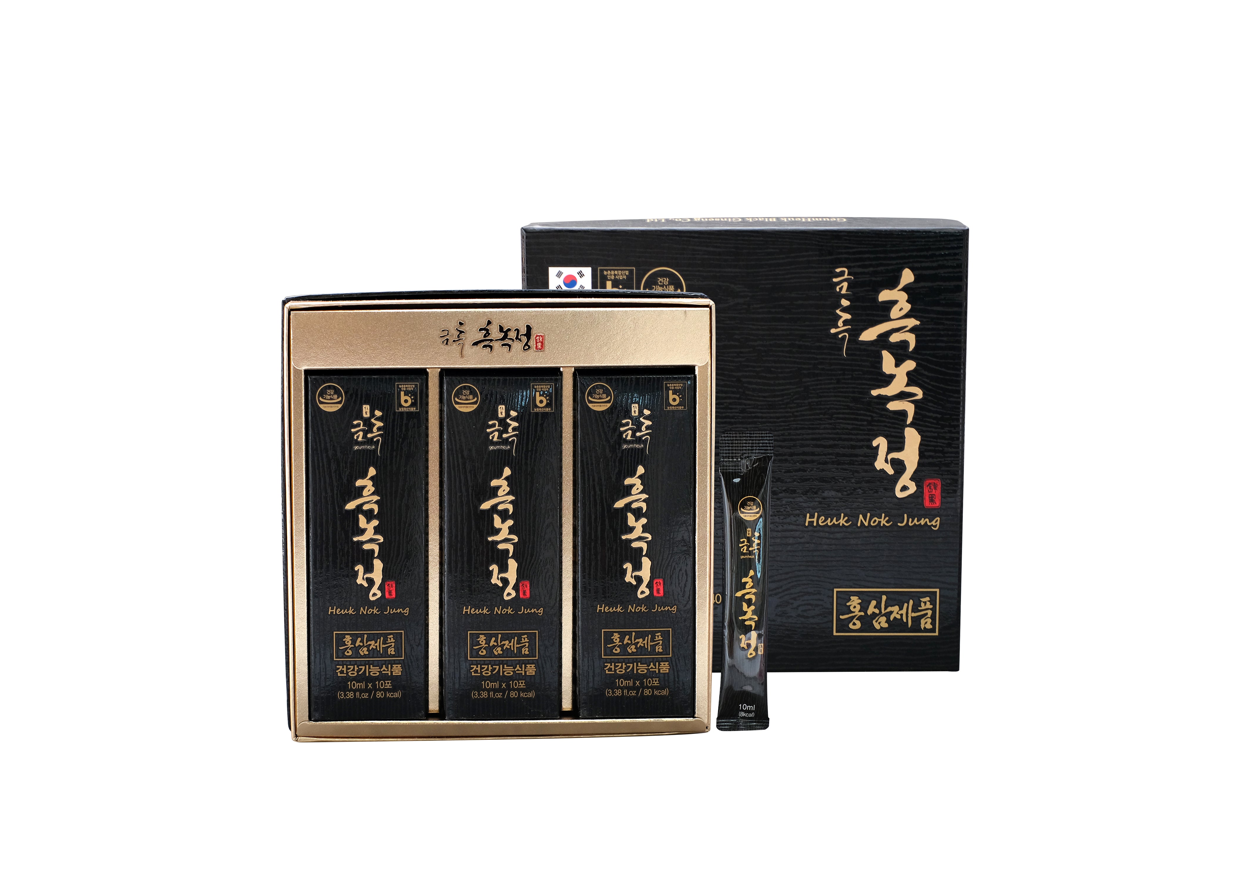 Korean Black Ginseng 1500mg Extract with Deer Antler 1200mg Extract Powder