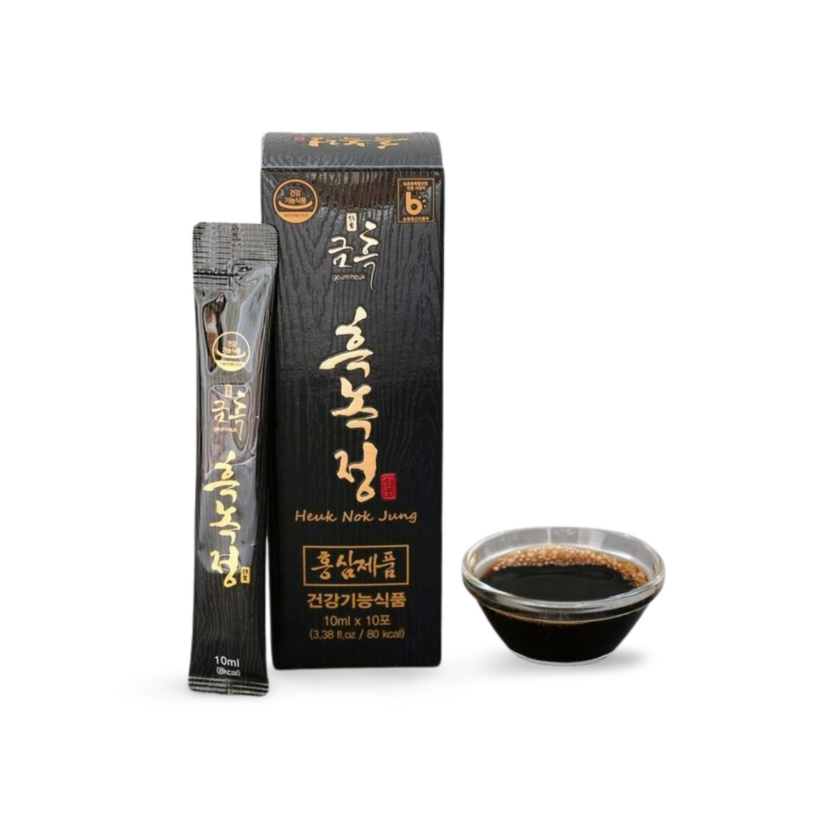 Korean Black Ginseng 1500mg Extract with Deer Antler 1200mg Extract Powder