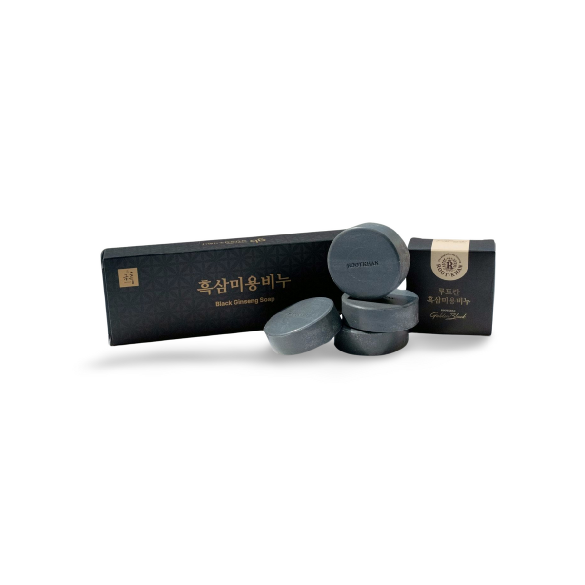 Korean Black Ginseng Soap, 3pcs of  43g Bars