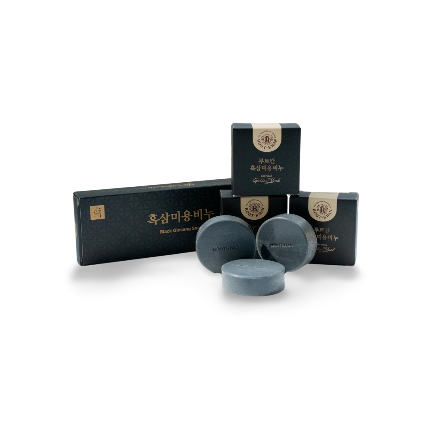 Korean Black Ginseng Soap, 3pcs of  43g Bars