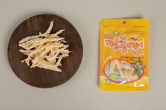 Tasty Dried Squid Snack(Peanut Butter Flavored [0.88oz X 6Bags]