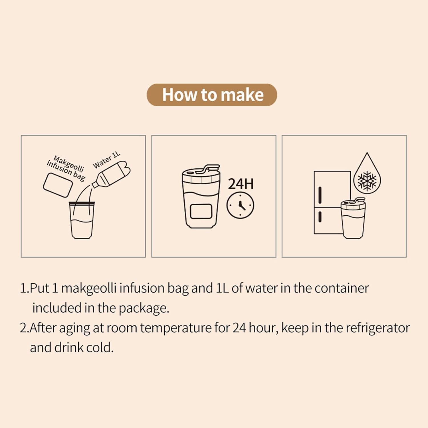 K-Makgeolli DIY Kit 3 Flavors with Container