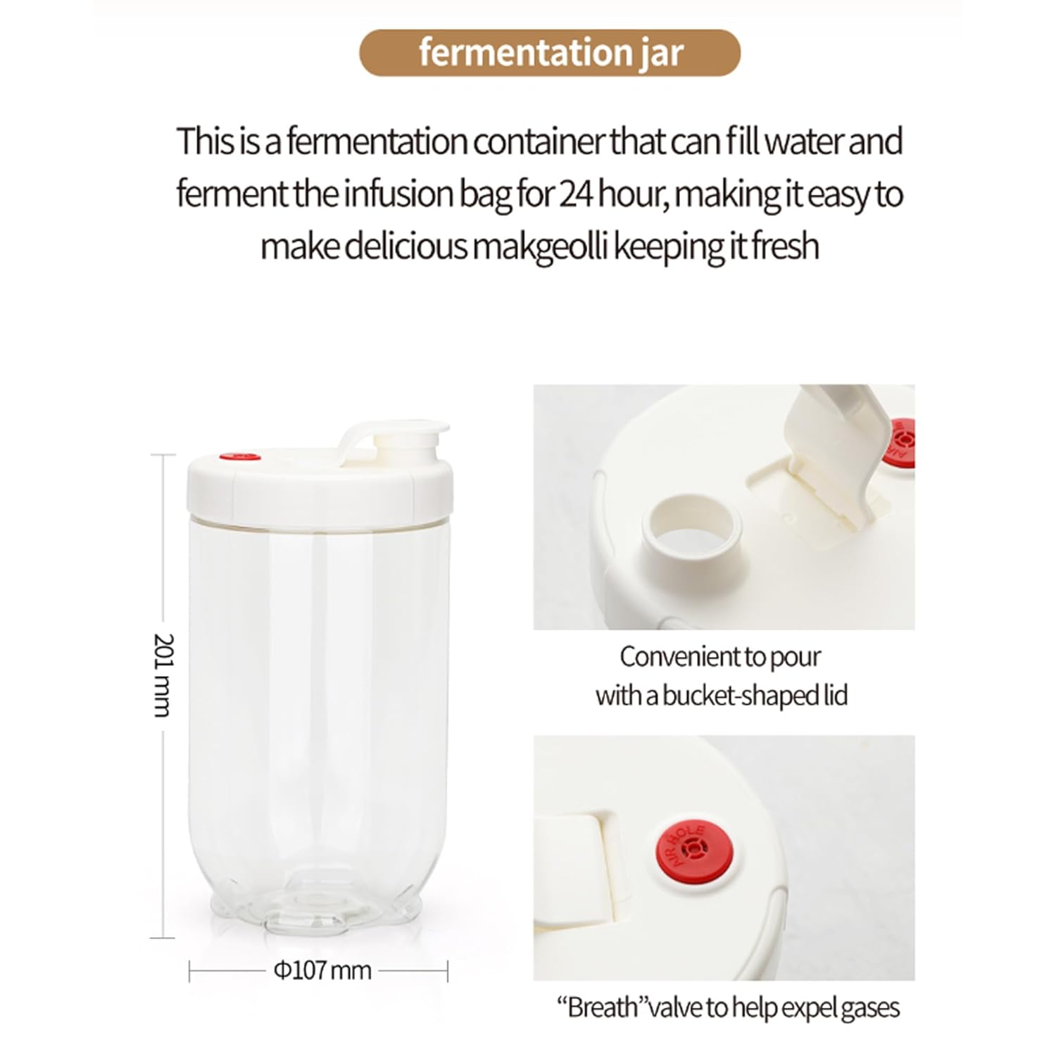 K-Makgeolli DIY Kit 3 Flavors with Container