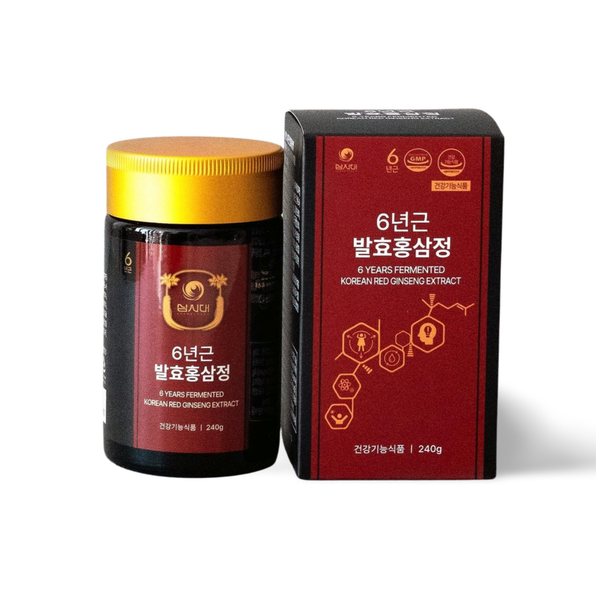 Korean Fermented Red Ginseng 2550mg (per serving) Extract (240gx4)