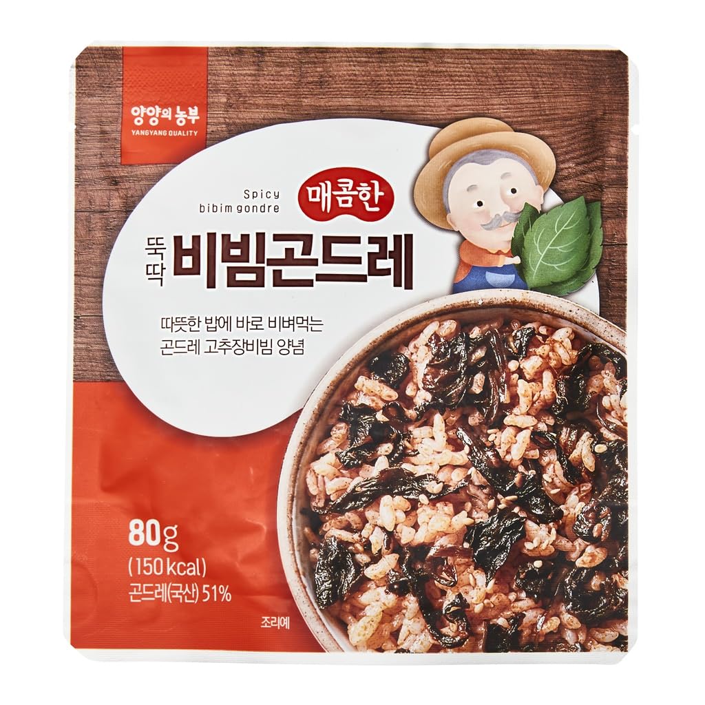 Spicy Bibim Korean Thistle (Gondre) [80g x 6 Packs]