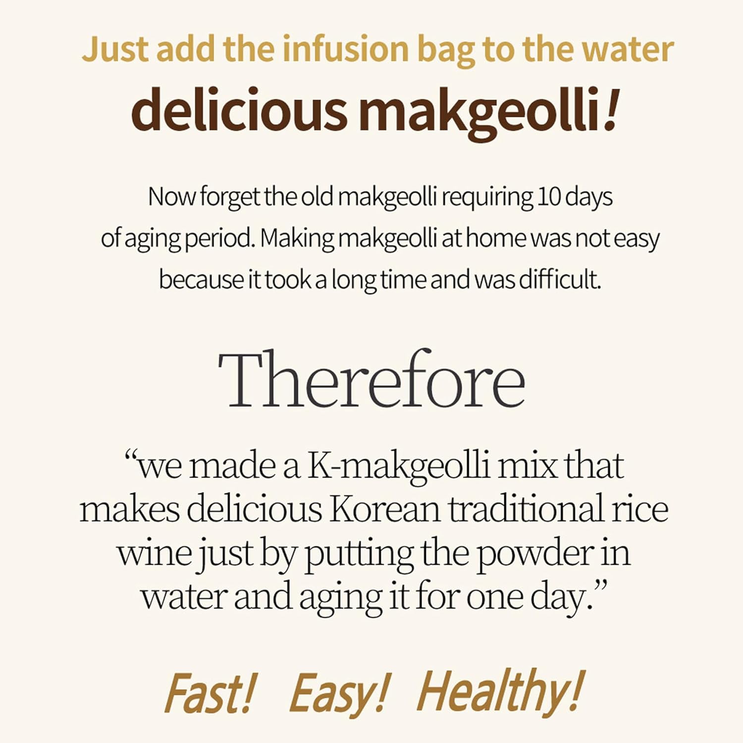 K-Makgeolli DIY Kit 3 Flavors with Container