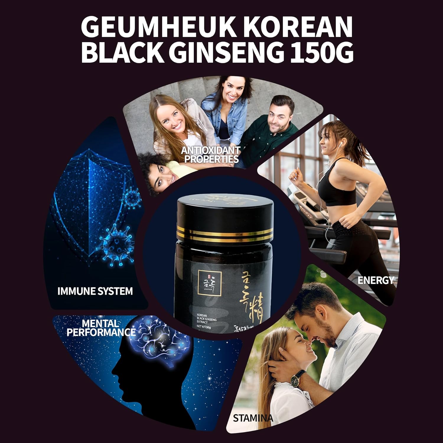 Korean Black Ginseng Extract 100g