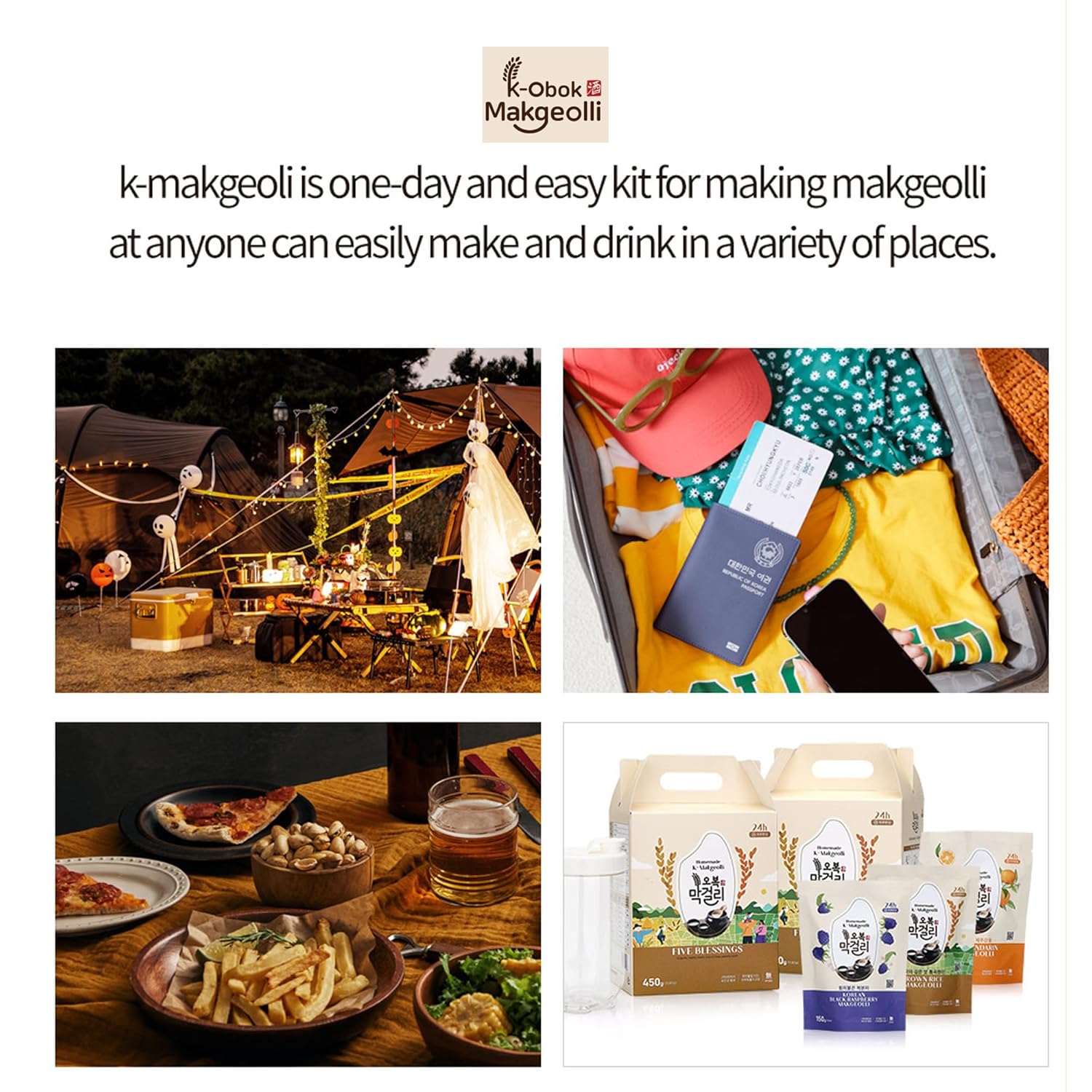 K-Makgeolli DIY Kit 3 Flavors (No Container)