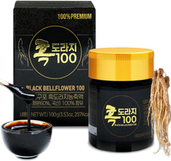 Premium Korean Black Bellflower Root Extract (100g) | 100% Pure Doraji Concentrate for Throat Comfort & Vitality
