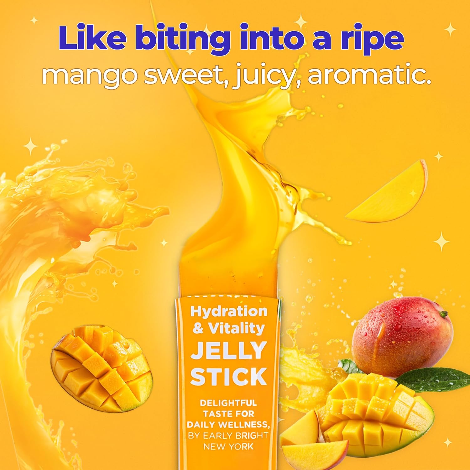 Mango-Flavored Wellness Jelly Stick - Hydration & Recovery Support for Daily Vitality