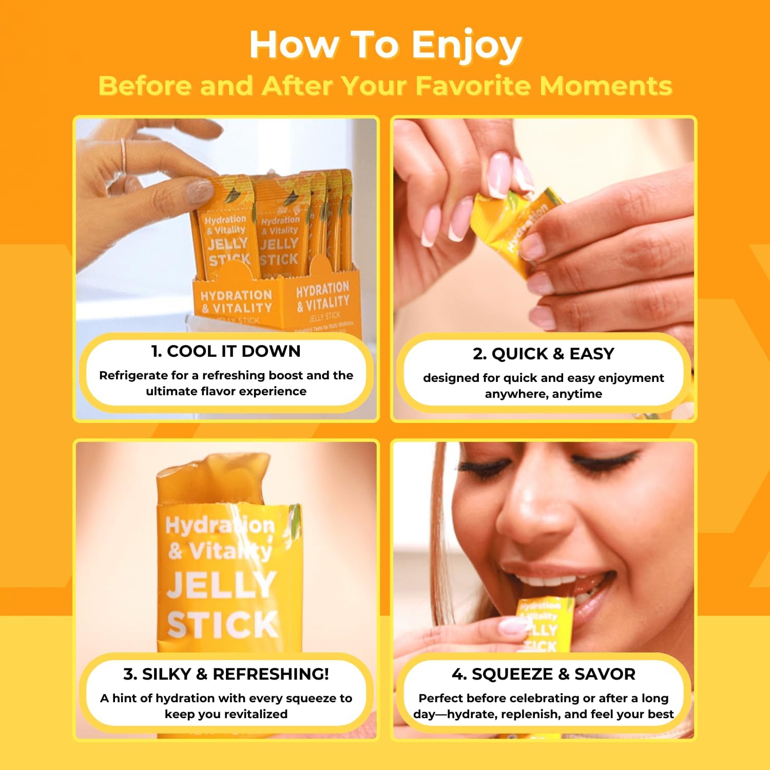 Hydration &amp; Vitality Jelly Stick Hương Xoài 10 viên