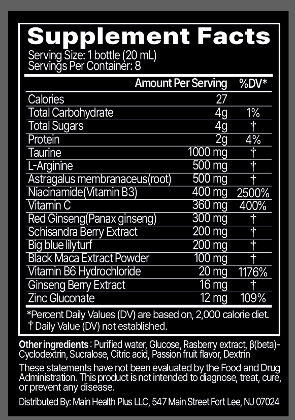 Potential Power – Natural Daily Shot for Men’s Performance & Strength