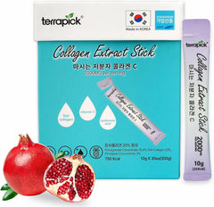 Collagen Extract Stick – Korean Low Molecular Fish Collagen Drink with Pomegranate & Vitamin C