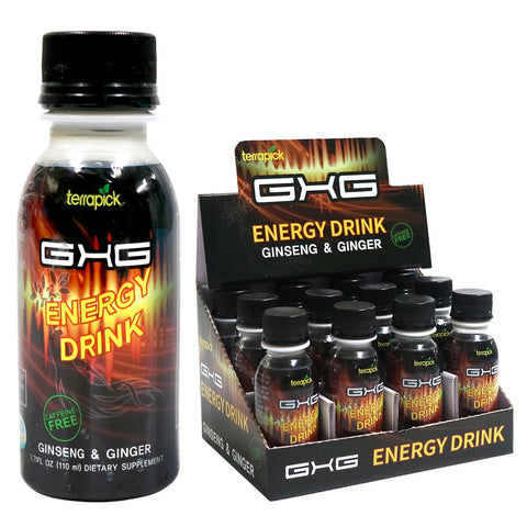 GXG Energy Drink (Black Ginseng & Ginger) 110ml X 12 Bottles