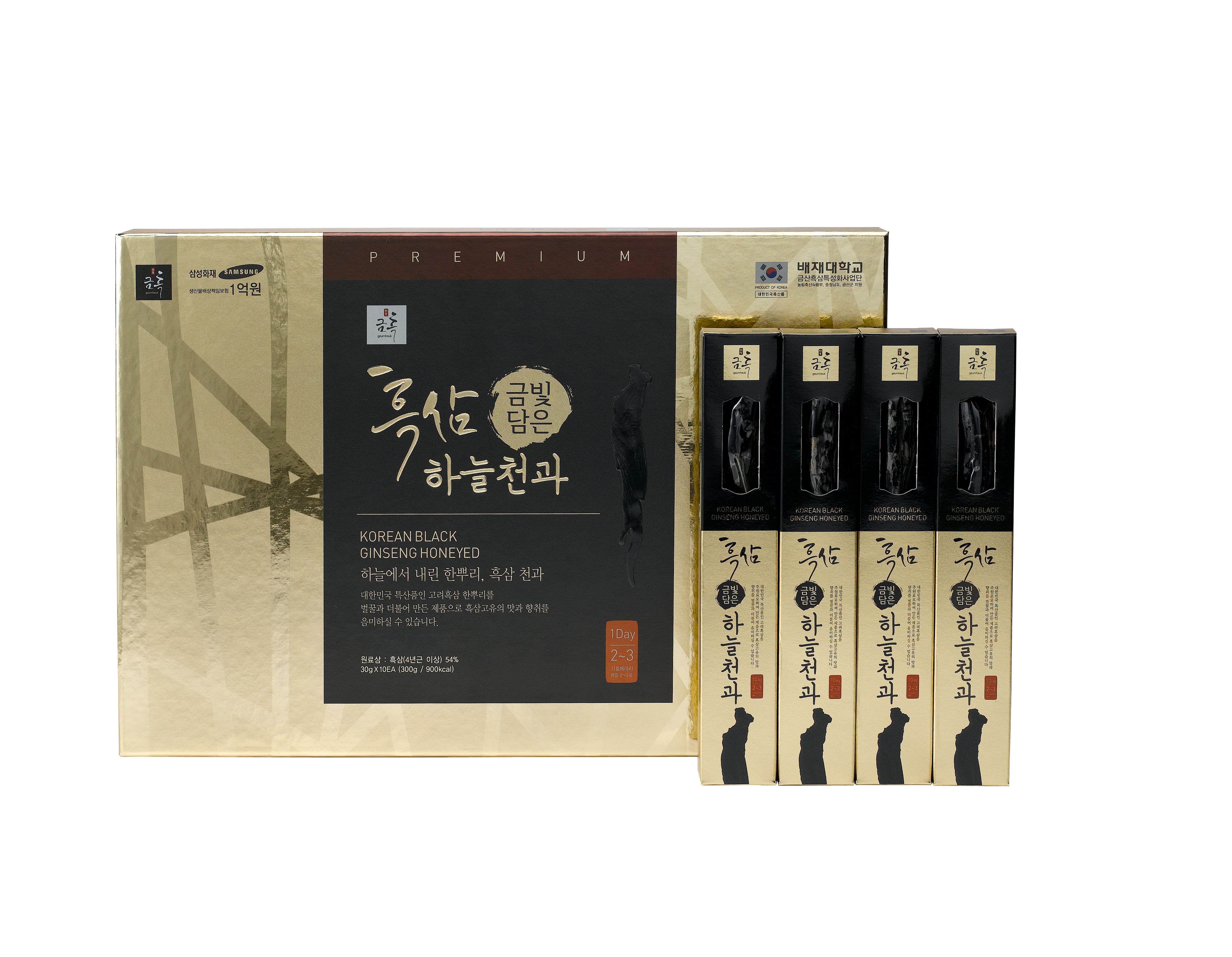 Korean Black Ginseng Honeyed Whole 300g