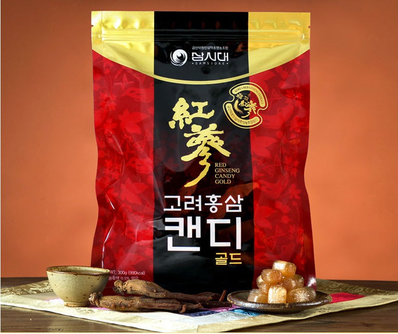 Korean Red Ginseng Candy Gold 300g