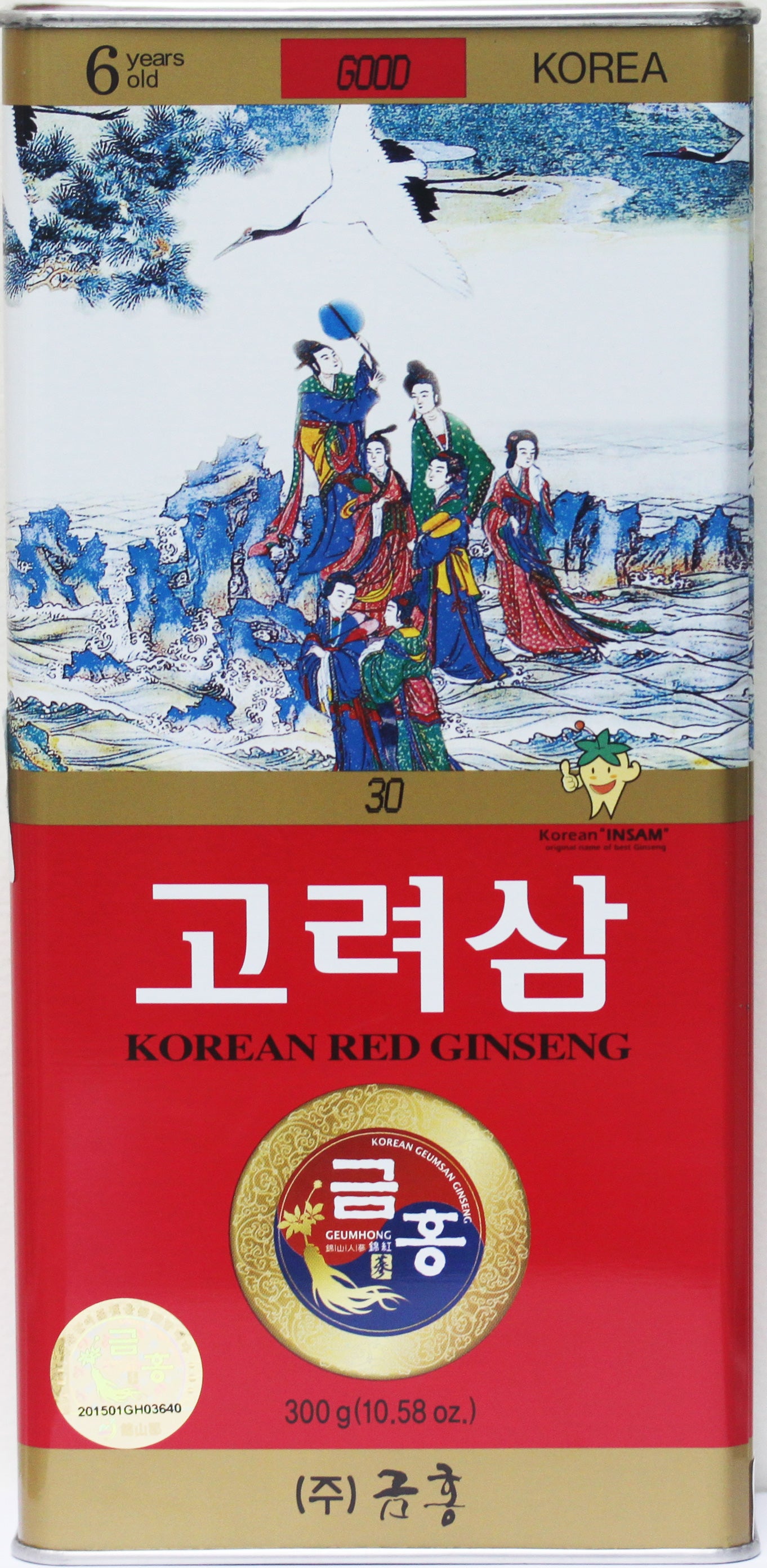 Korean Red Ginseng Whole Root Good Grade 30Ji 300g